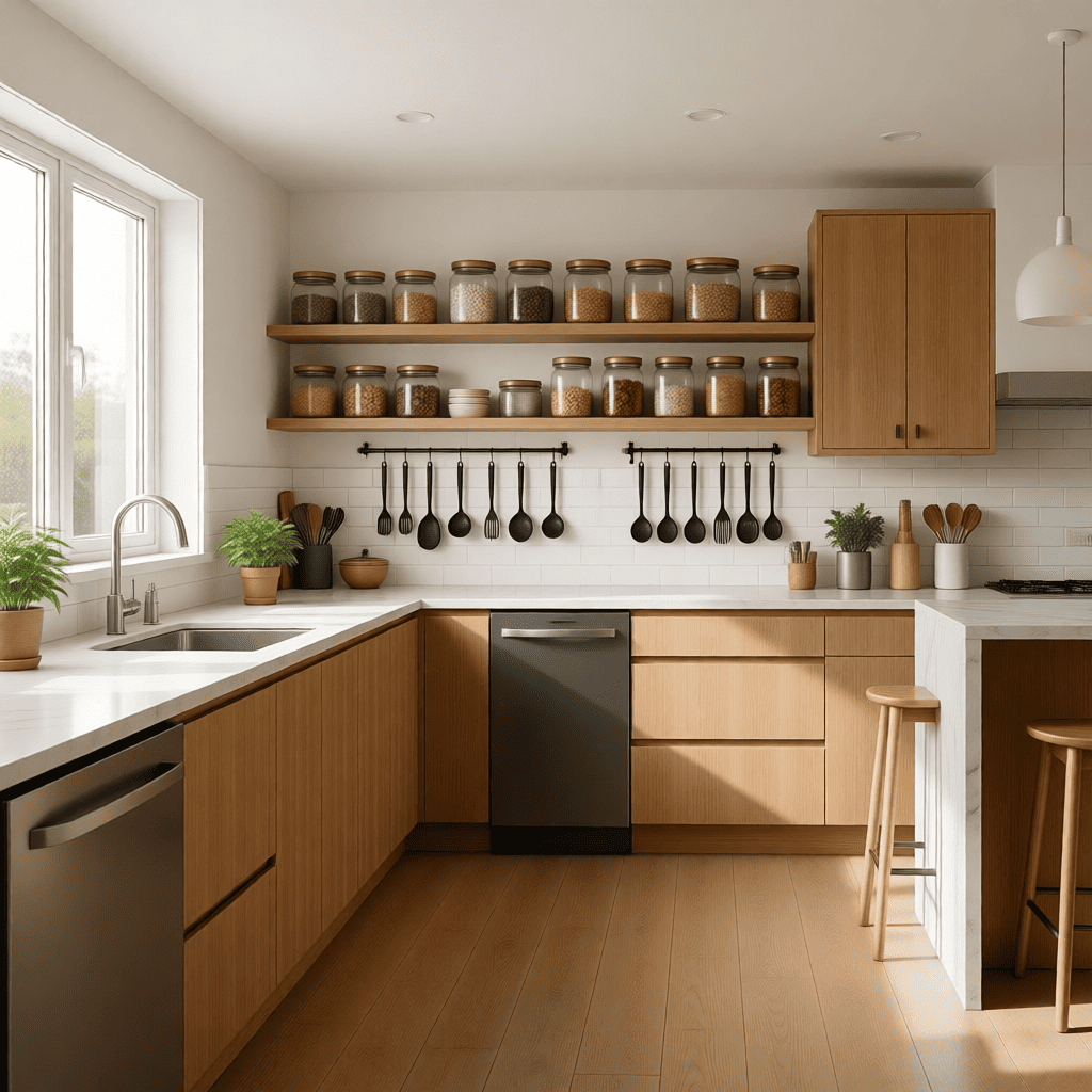 Organização prática da cozinha: 5 truques que facilitam seu dia a dia